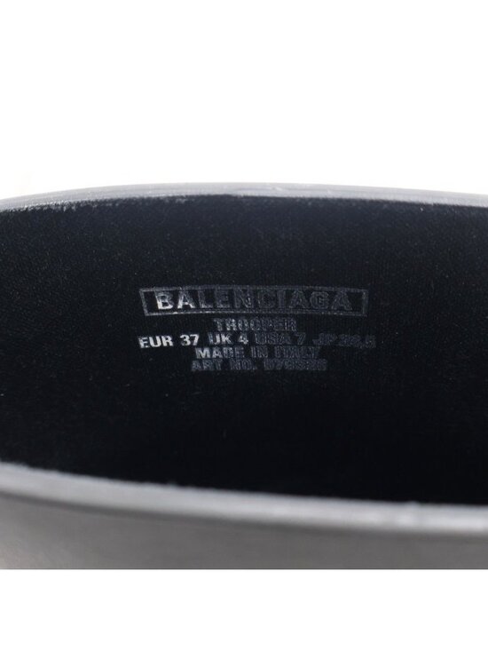 Balenciaga Trooper Rubber Boot Black